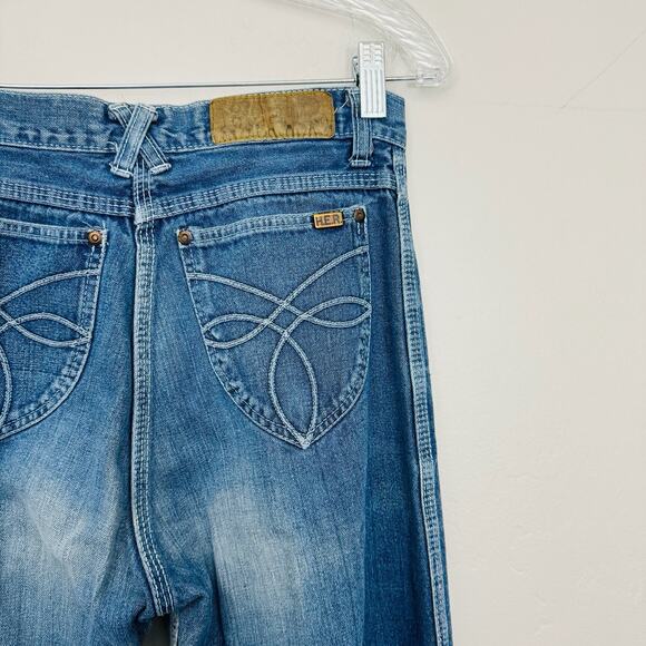 S.J.S. HER Blue Straight Leg Jeans Vintage Women’s Size 27 - Picture 6 of 9